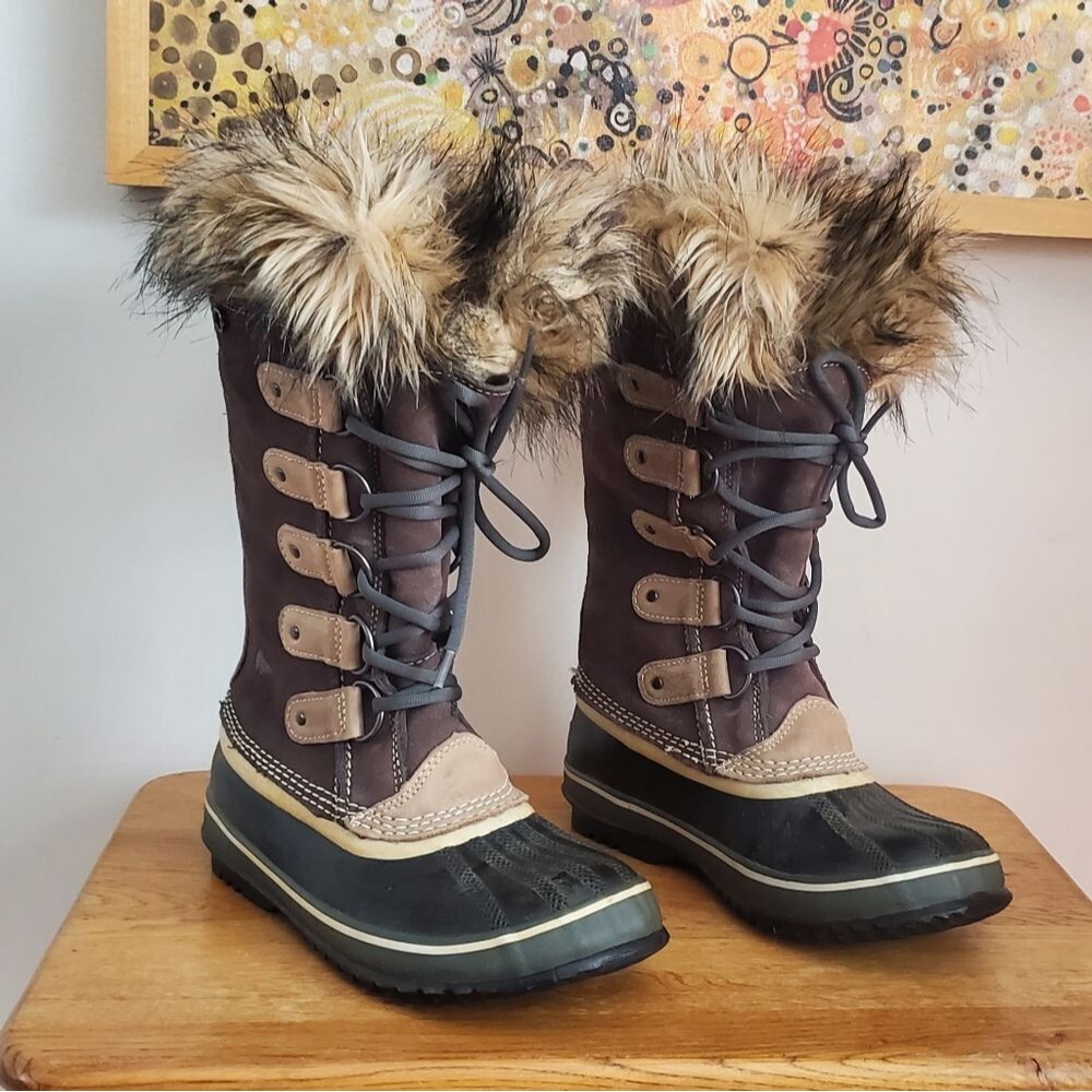SOREL Women's Fur-Lined Winter Water Proof Boots Size 7